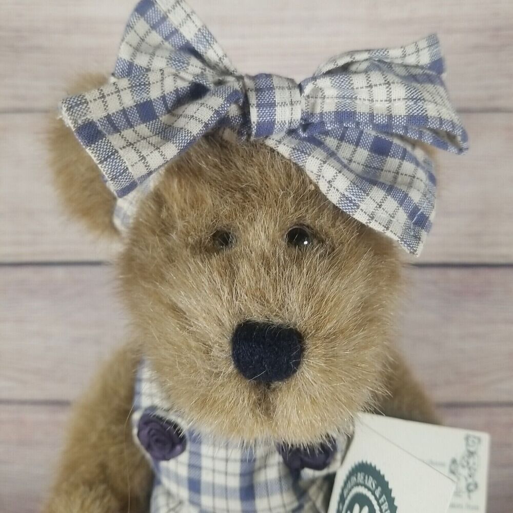 Boyd's Bears Brooke B Bearsley Plush Stuffed Fabric 10" Bear With Tags #917400 - Picture 2 of 16